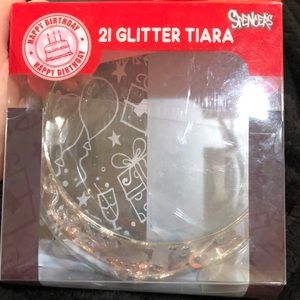 Spencer’s Happy Birthday 21 Glitter Tiara Never Used